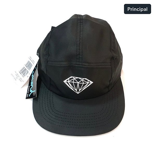 Boné Diamond 5 Panel Brilliant Camper Hat Black - Store Pesadao