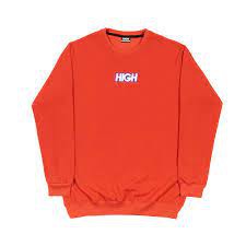 Moletom HIGH Crewneck Logo Colored Red