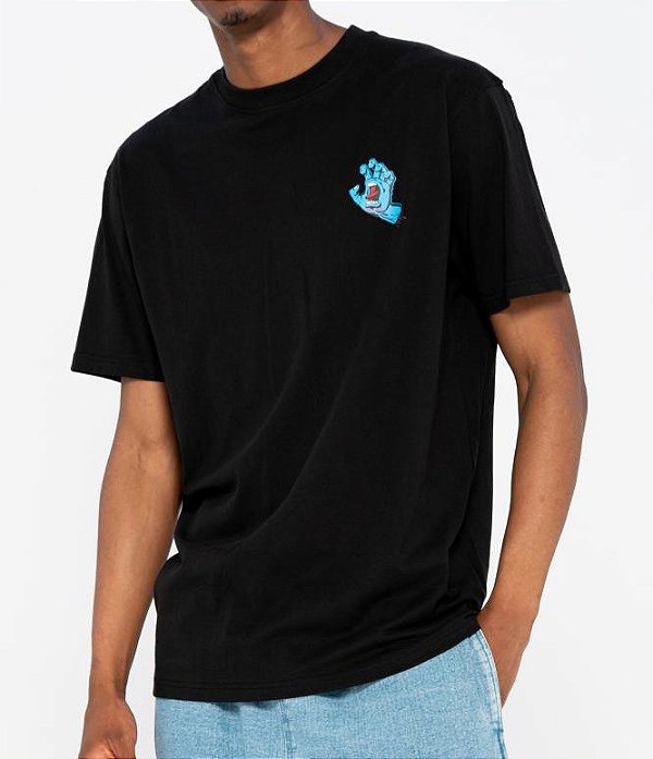 Camiseta Santa Cruz Screaming Hand Chest Tee Black