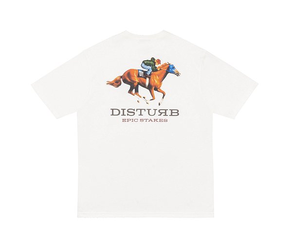 Camiseta Disturb Legendary Horse Tee Off White