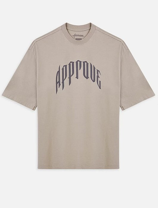 Camiseta Approve Oversized Beyond Lines Bege