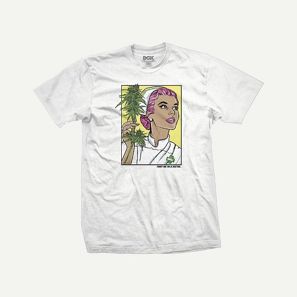 Camiseta DGK Good Doctor Tee White