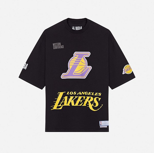 Camiseta Approve x NBA Oversized Lakers Black