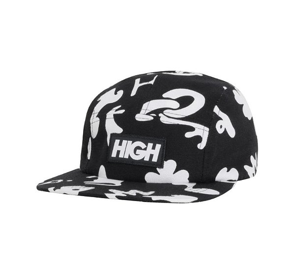 Boné High 5 Panel Teeth Black - Overstreets