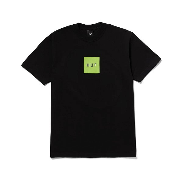 Camiseta HUF Essentials Box Logo Tee Black