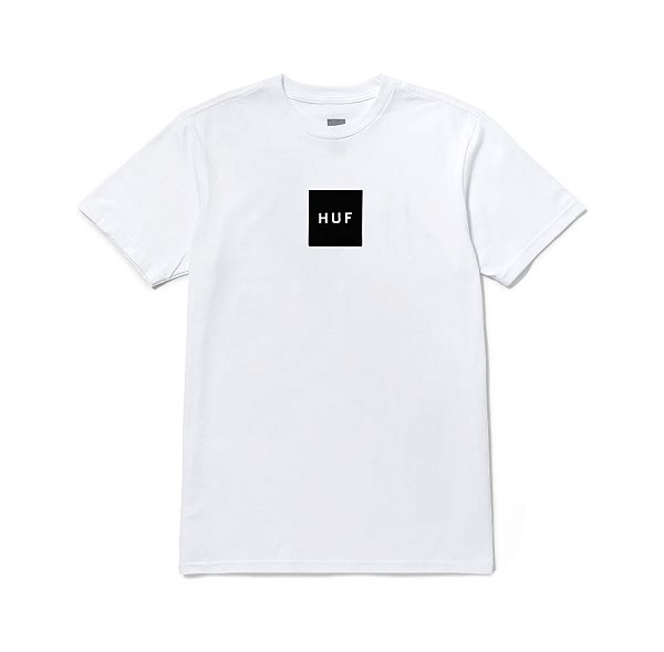 Camiseta HUF Essentials Box Logo Tee White