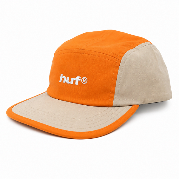 Boné HUF 5 Panel Volley Orange Sand