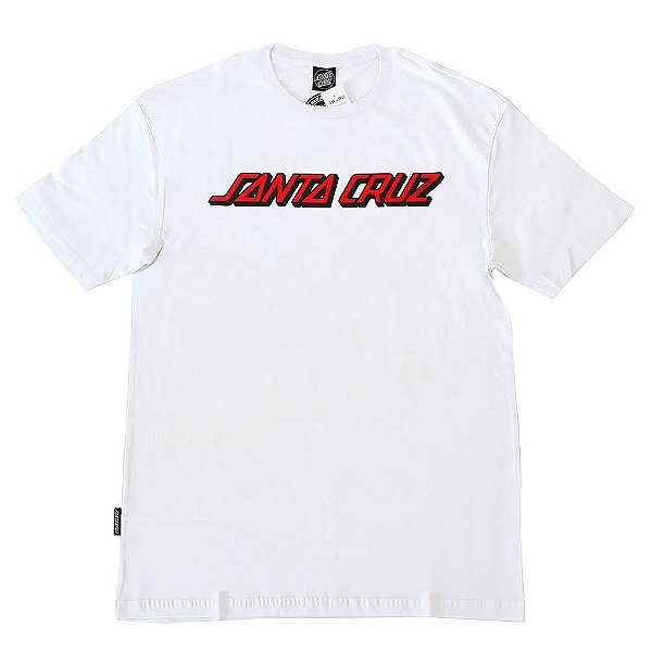 Camiseta Santa Cruz Classic Strip White