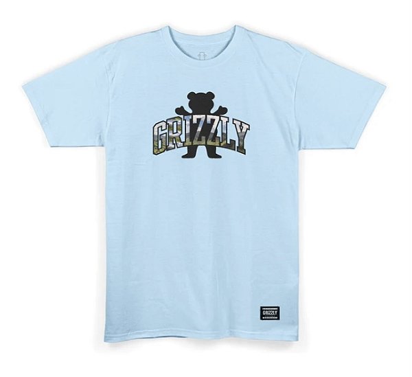 Camiseta Grizzly Landscape Blue