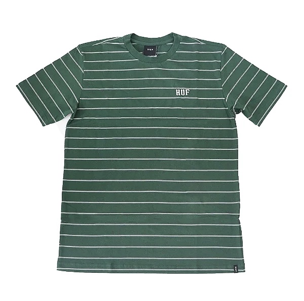 Camiseta HUF Striped Tee Green