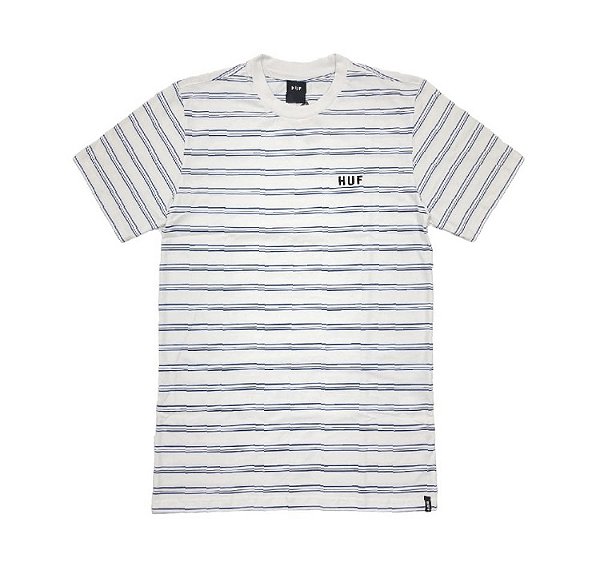 Camiseta HUF Striped Tee White