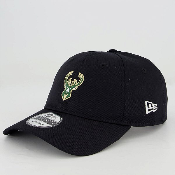 Boné New Era 920 NBA Milwaukee Bucks Strapback Hat Black