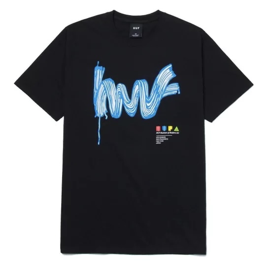 Camiseta HUF Stroke Of Genius Tee Black