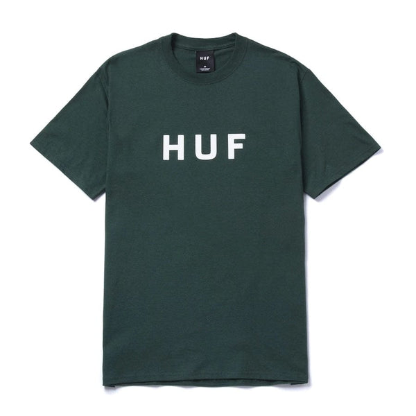 Camiseta HUF Essentials OG Logo Tee Green