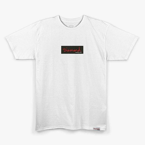 Camiseta Diamond Box Logo White