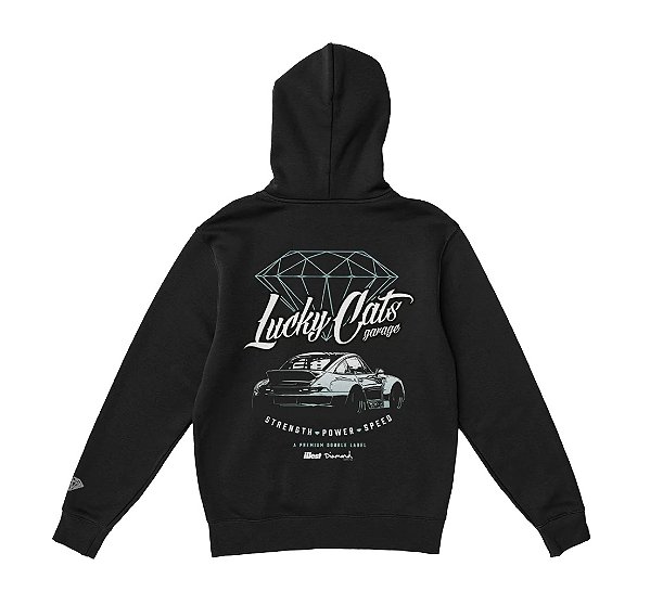Moletom Diamond x Illest Lucky Cats Hoodie Black