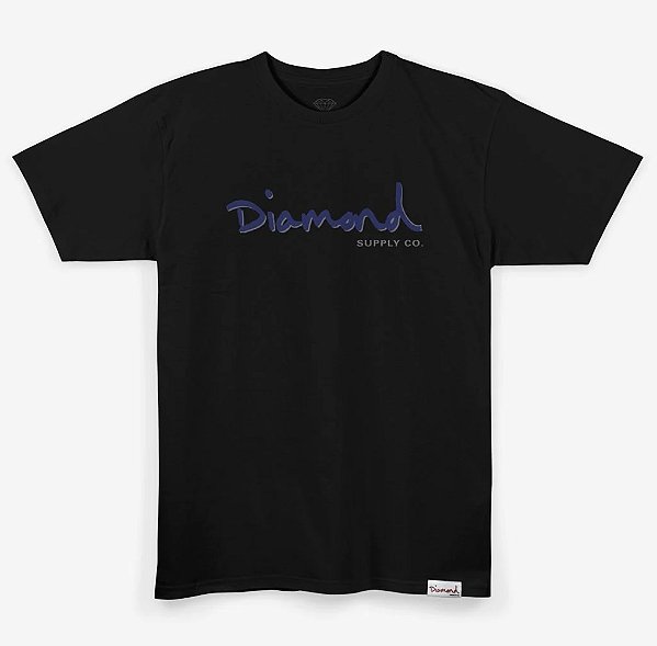 Camiseta Diamond Outline Black
