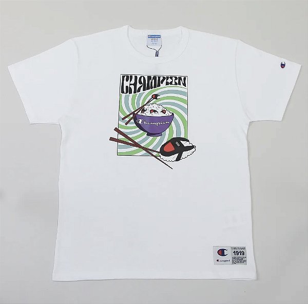 Camiseta Champion Sushi Psy Off White