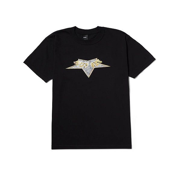 Camiseta HUF Records Tee Black