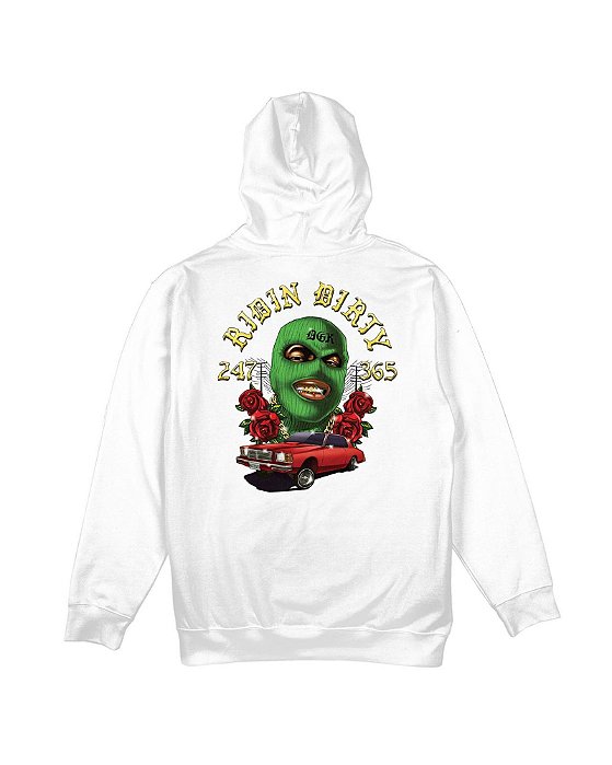 Moletom DGK Ridin Dirty Hooded Fleece White