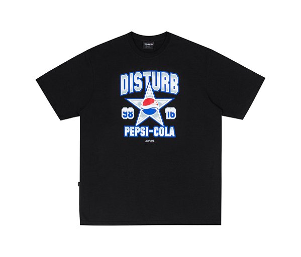 Camiseta Disturb x Pepsi Cola Star Tee in Black
