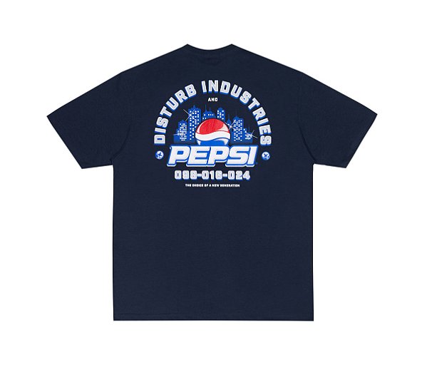 Camiseta Disturb x Pepsi City’s Choice Tee in Navy