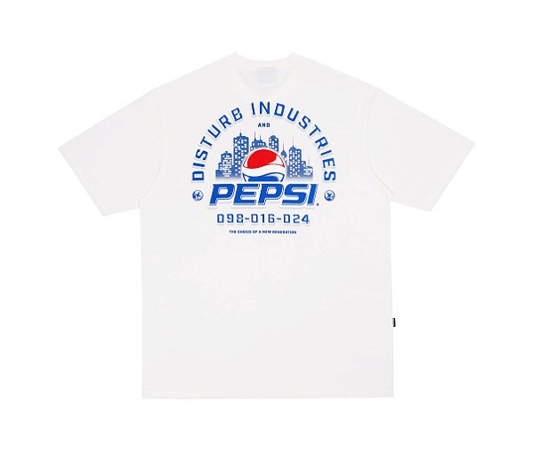 Camiseta Disturb x Pepsi City’s Choice Tee in Off White