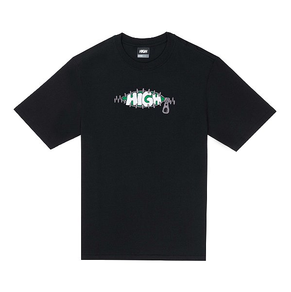 Camiseta HIGH Tee Zipper Black