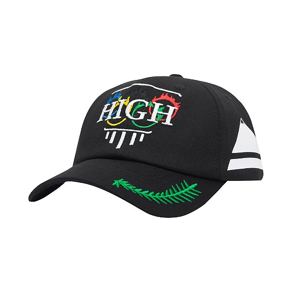 Boné HIGH 6 Panel Olympic Black