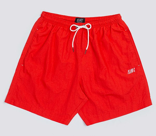Shorts PLANO C Logo Reduzido Red