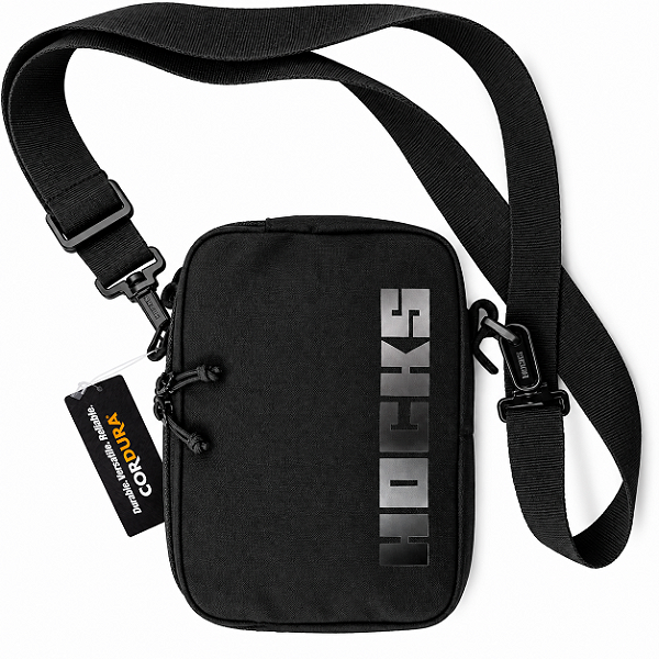 Shoulder Bag Hocks Volta Cordura Preto Refletivo