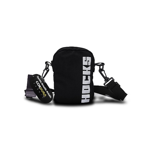 Shoulder Bag Hocks Volta Cordura Preto Refletivo