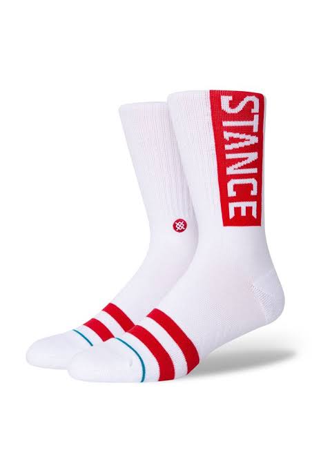 Meia Stance OG Multi Colors Socks White