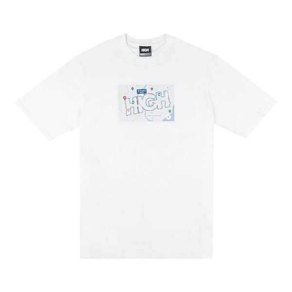 Camiseta HIGH Tee Maps White