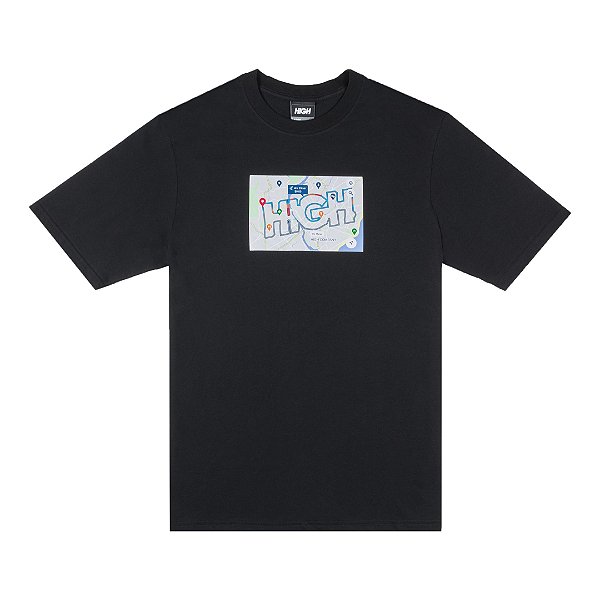 Camiseta HIGH Tee Maps Black