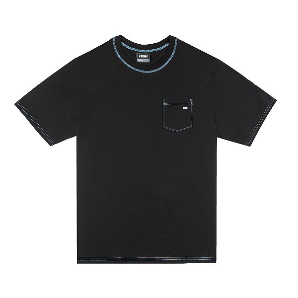 Camiseta HIGH Tee Pocket Colored Black