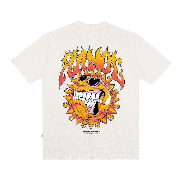 Camiseta Plano C Stoned Sun White