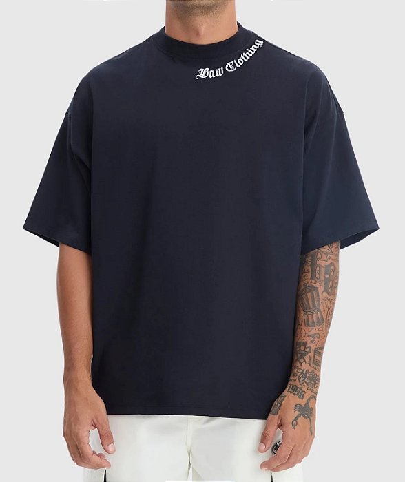 Camiseta Baw New Oversized Gothic Black
