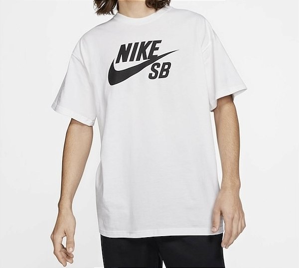 Camiseta Nike SB Logo Tee White