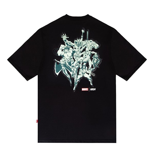 Camiseta HIGH X MARVEL Tee Squad Black