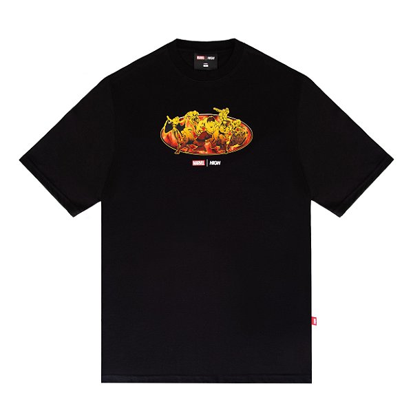 Camiseta HIGH X MARVEL Tee Heroes Black