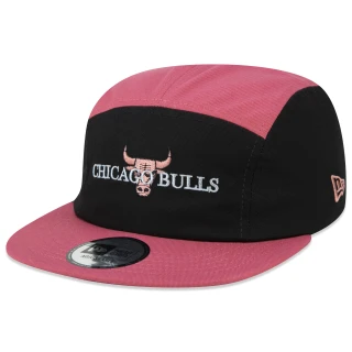 Boné New Era Camper 5 Panel NBA Chicago Bulls Classic Hat Black Red