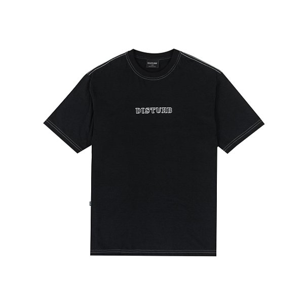 Camiseta Disturb Outline Logo in Black