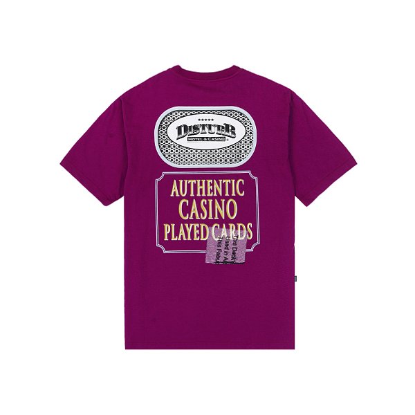 Camiseta Disturb Played Cards in Purple