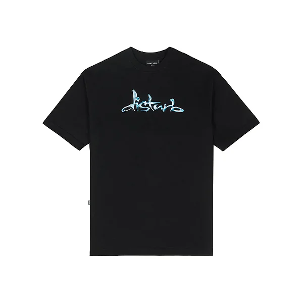 Camiseta Disturb Liquid Chrome In Black