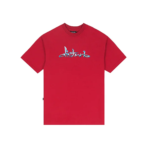 Camiseta Disturb Liquid Chrome In Red