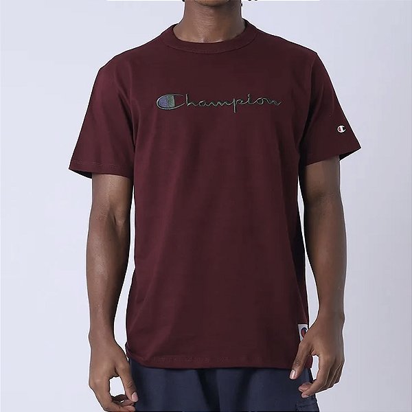 Camiseta Champion Heritage Script 30 Colors Maroon