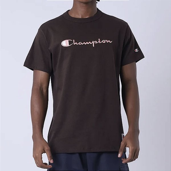 Camiseta Champion Heritage Script 30 Colors Coffee