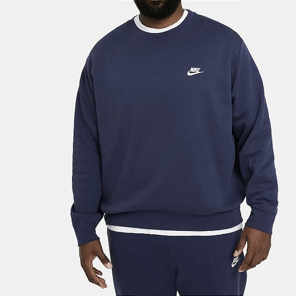 Moletom Nike Club Crew Navy