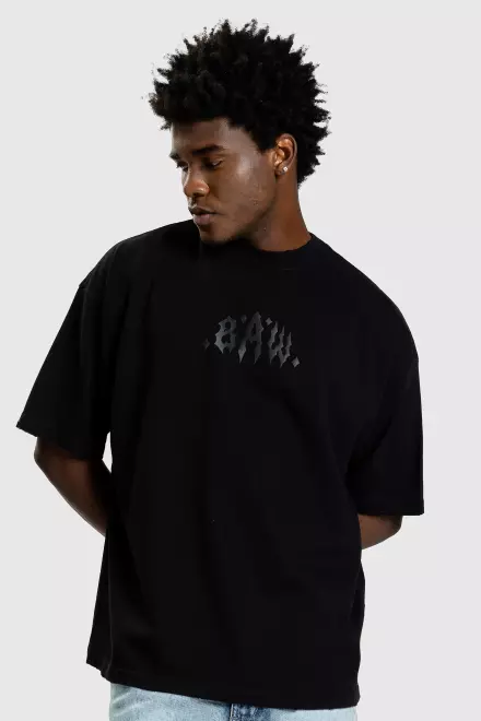 Camiseta Baw New Over Watchdog Painting Black